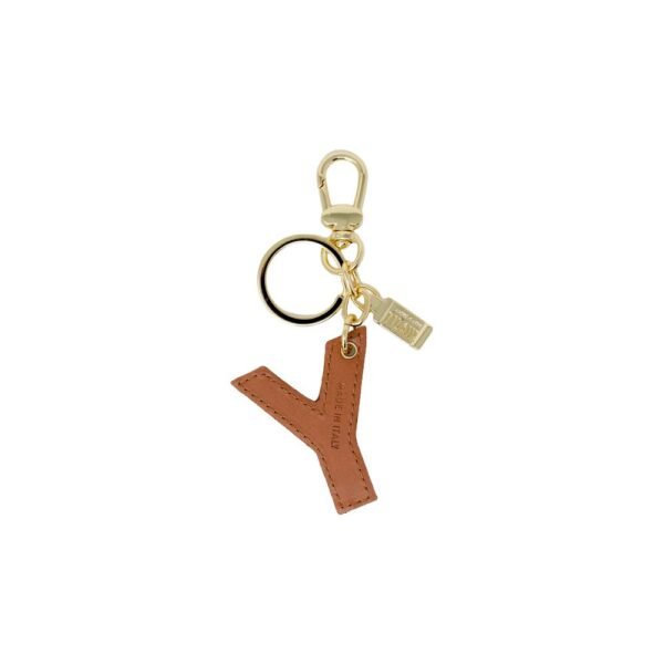 Alviero Martini Prima Classe Beige Synthetic Leather Keychain - Image 2