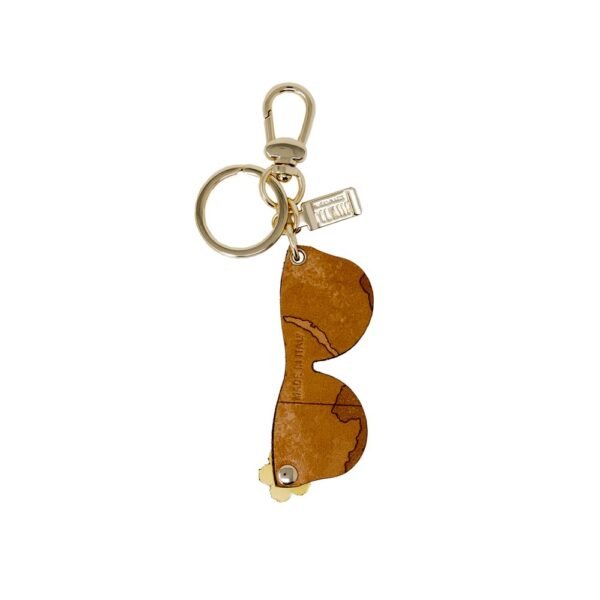 Alviero Martini Prima Classe Beige Leather Keychain - Image 2