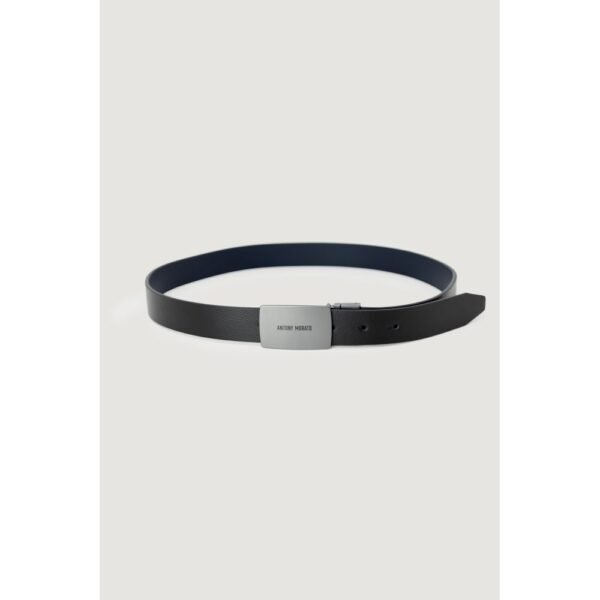 Antony Morato Black Leather Belt - Image 4