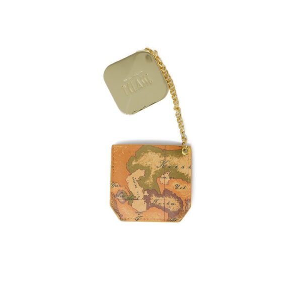 Alviero Martini Prima Classe Beige Copper Keychain - Image 2