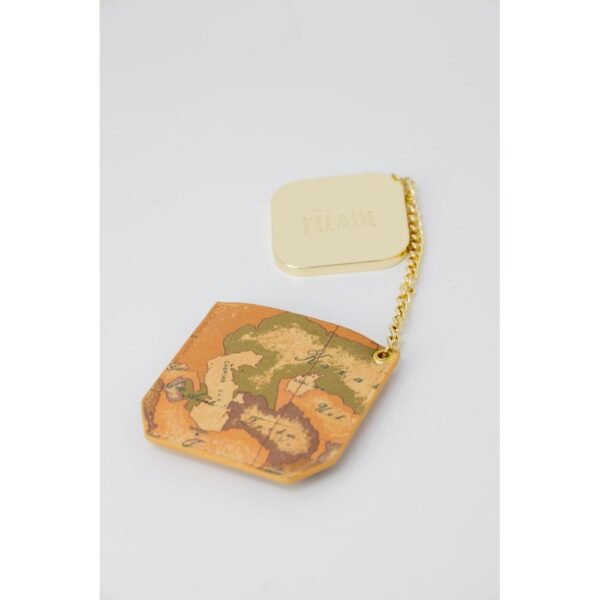Alviero Martini Prima Classe Beige Copper Keychain - Image 5
