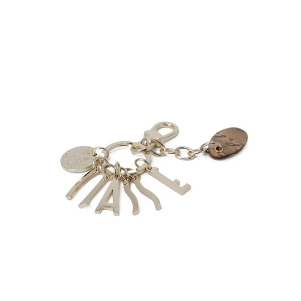 Alviero Martini Prima Classe Gold Zinc Keychain - Image 2