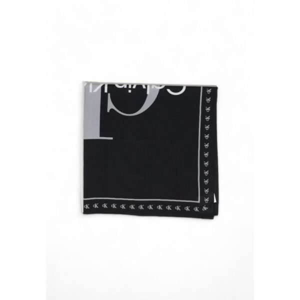 Calvin Klein Black Organic Cotton Scarf - Image 3