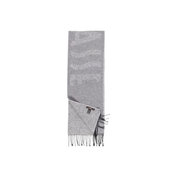 Alviero Martini Prima Classe Gray Cotton Scarf - Image 4