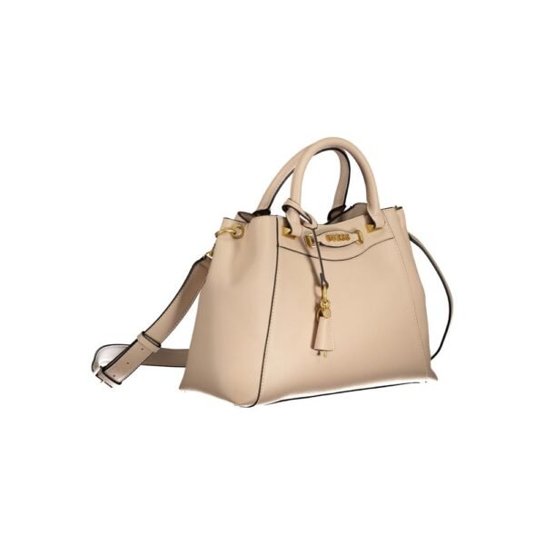 Guess Jeans Beige Top Handle Bag - Image 3