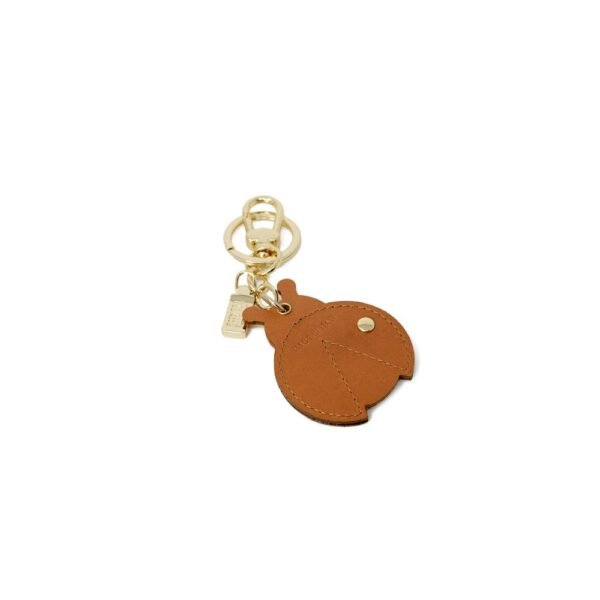 Alviero Martini Prima Classe Beige Leather Keychain - Image 2