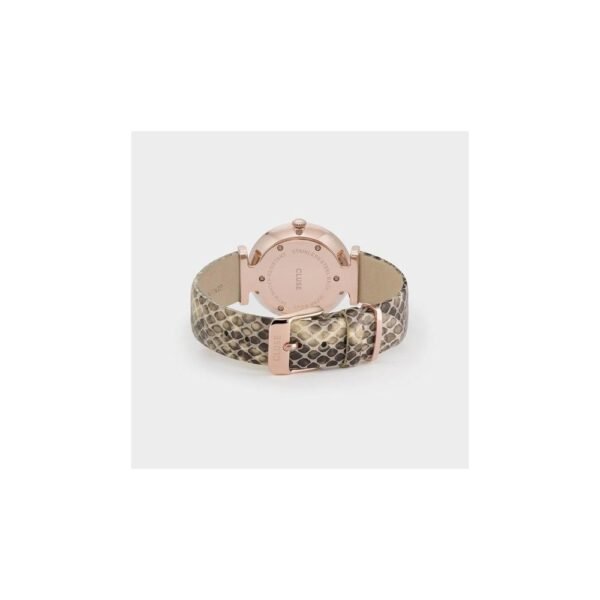 Cluse Beige Leather Watch - Image 2
