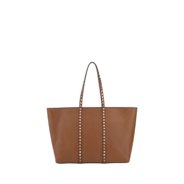 Valentino Garavani Brown Rockstud Tote Bag
