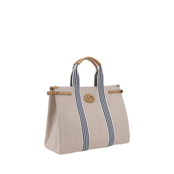 Valentino Garavani Blue Cotton Tote Bag - Image 2