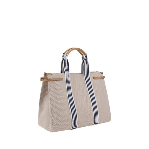 Valentino Garavani Blue Cotton Tote Bag - Image 3