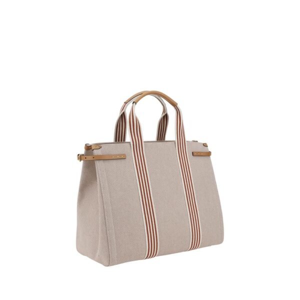 Valentino Garavani Beige Cotton Tote Bag - Image 3
