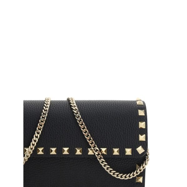 Valentino Garavani Rockstud Black Purse Shoulder Bag - Image 4