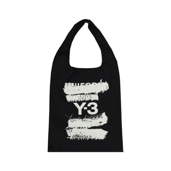 Y-3 Maxi print Black Shoulder Tote Bag