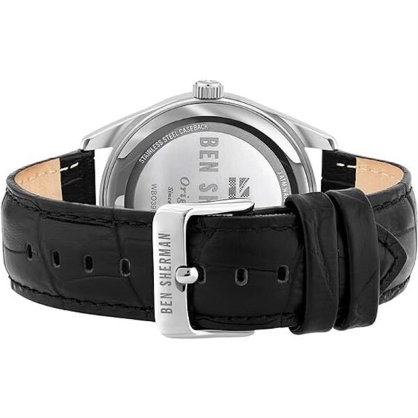 Ben Sherman Black Leather Watch - Image 2