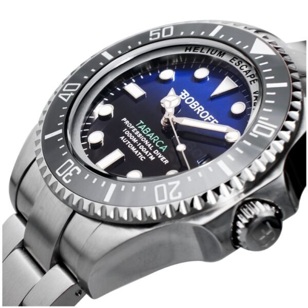 Bobroff Silver Stainless Steel Watch - Image 3