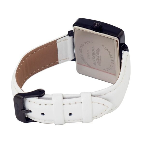 Bobroff White Leather Watch - Image 2