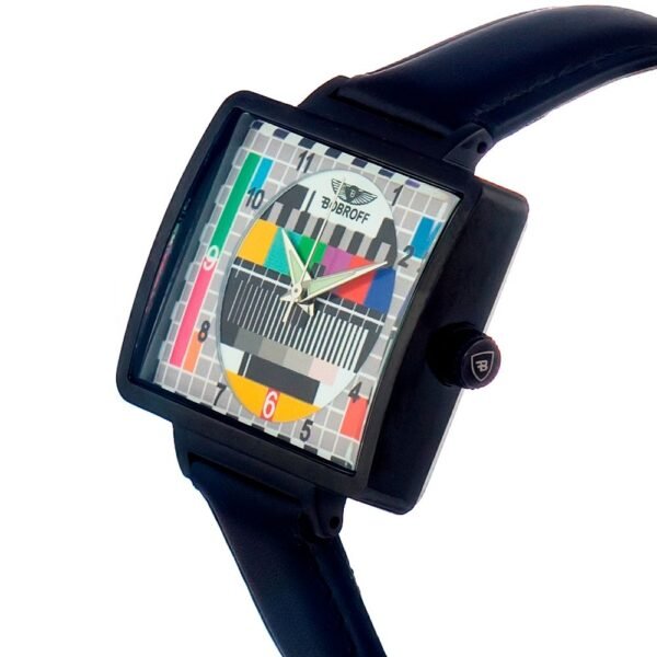 Bobroff Black Leather Watch - Image 3