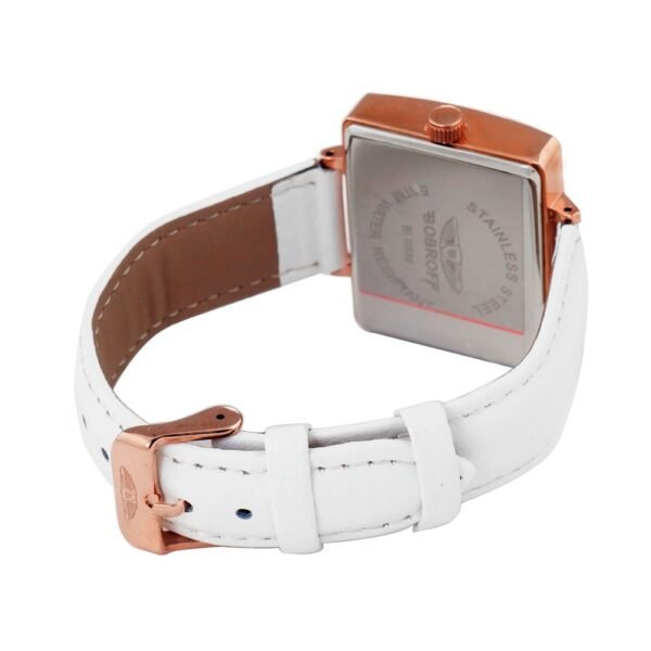 Bobroff White Leather Watch - Image 2