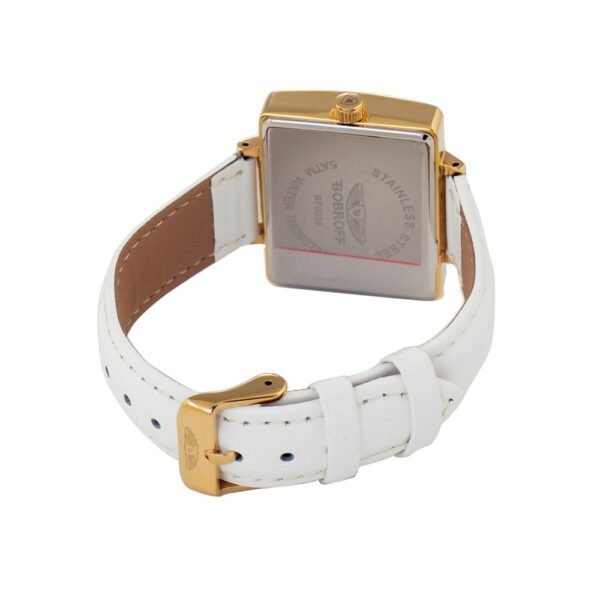 Bobroff White Leather Watch - Image 2