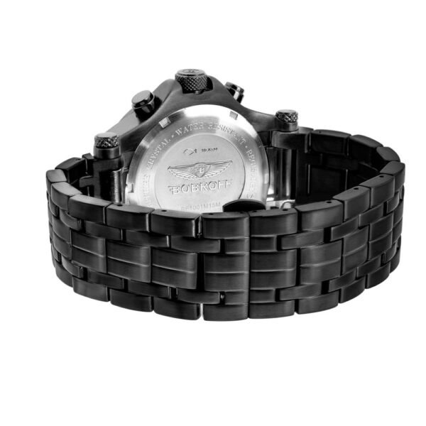 Bobroff Black Steel Watch - Image 2