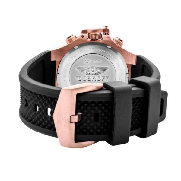 Bobroff Black Rubber Watch - Image 2