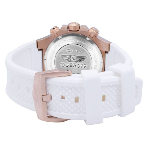 Bobroff White Rubber Watch - Image 2