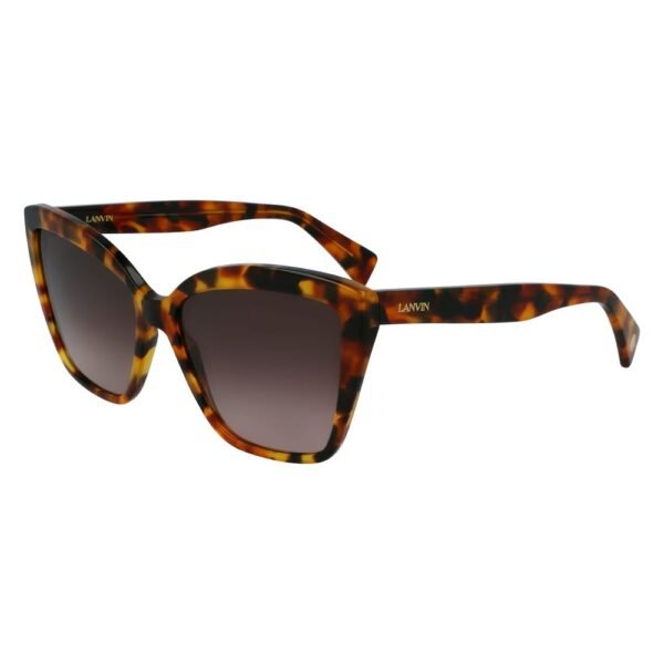 Lanvin Brown Acetate Sunglasses - Image 3