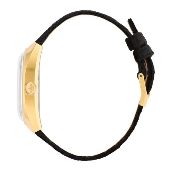 Adidas Black Leather Watch - Image 3