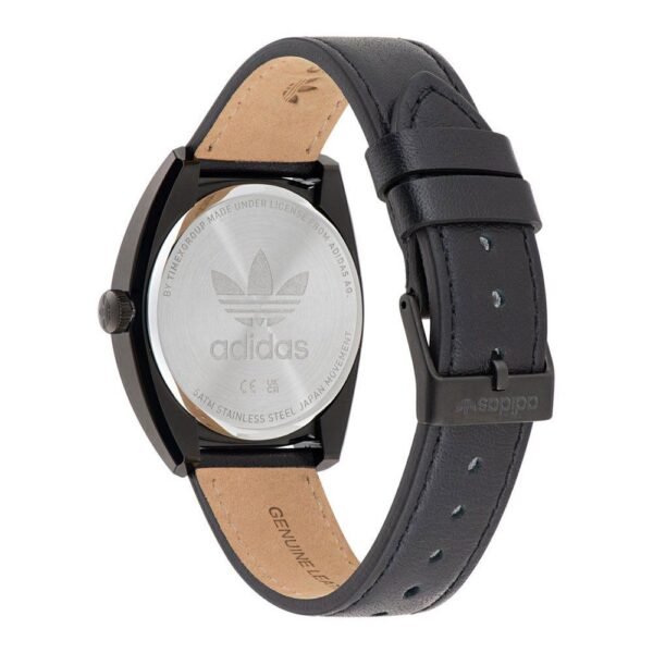 Adidas Black Leather Watch - Image 2