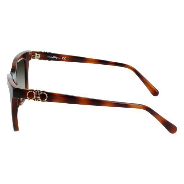 Ferragamo Brown Injected Sunglasses - Image 3