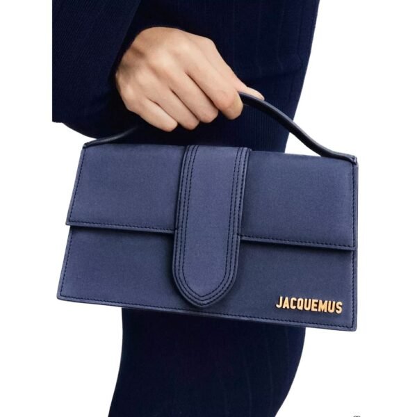 Jacquemus Navy Blue Scamosciato Woman Handbag - Image 4