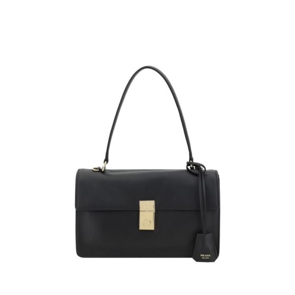 Prada Shoulder Black Leather Shoulder Bag