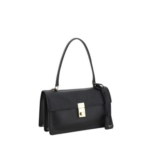 Prada Shoulder Black Leather Shoulder Bag - Image 2
