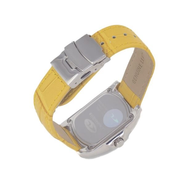 Chronotech Yellow Leather Watch - Image 2