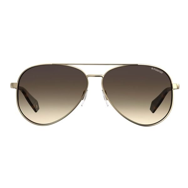 Polaroid Gold Metal Sunglasses - Image 2