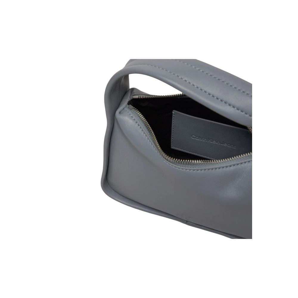 Calvin Klein Gray Recycled Polyester Handbag - Image 4