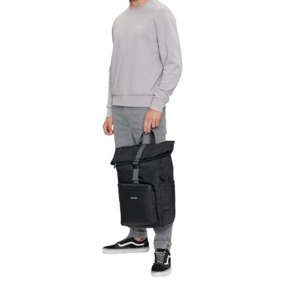 Calvin Klein Black Recycled Polyester Backpack - Image 2