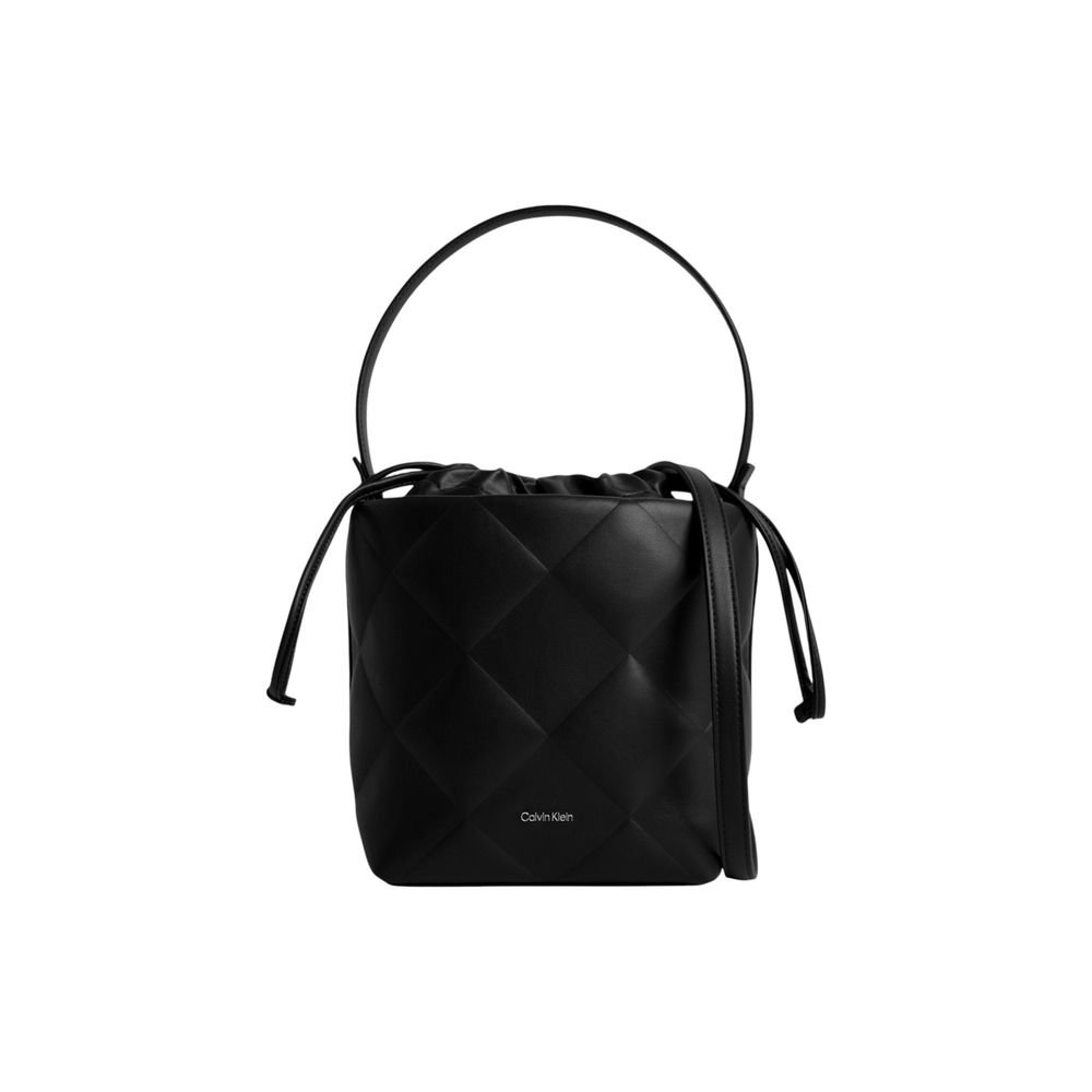 Calvin Klein Black Recycled Polyester Bucket Bag - Image 3