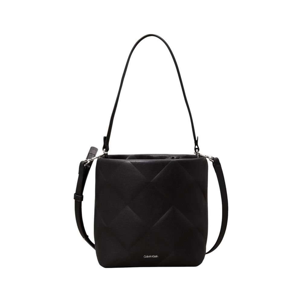 Calvin Klein Black Recycled Polyester Bucket Bag - Image 5