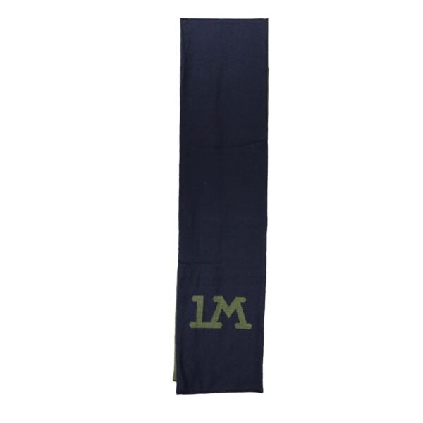 La Martina Elegant Green Contrast Detail Scarf - Image 3