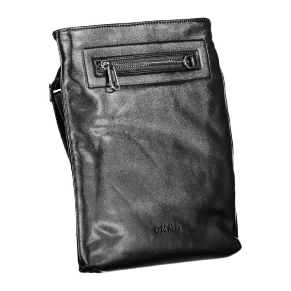 Calvin Klein Sleek Black Shoulder Bag with Contrast Details - Image 3