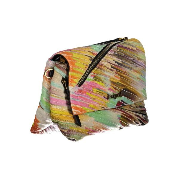 Desigual Yellow Polyester Handbag - Image 3
