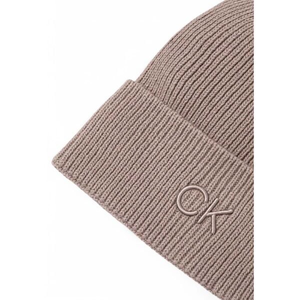 Calvin Klein Beige Organic Cotton Hat - Image 3