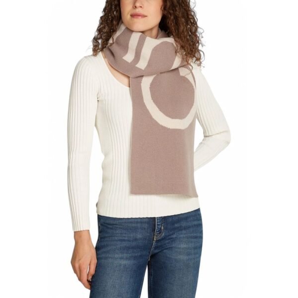 Calvin Klein Beige Wool Scarf - Image 3