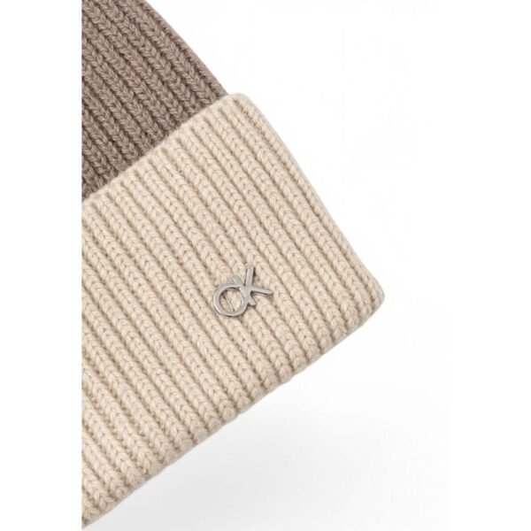 Calvin Klein Beige Wool Hat - Image 3
