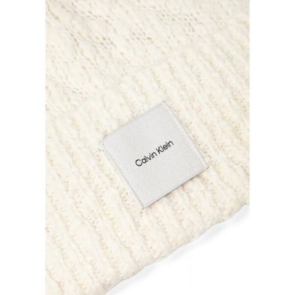 Calvin Klein White Recycled Polyester Hat - Image 3