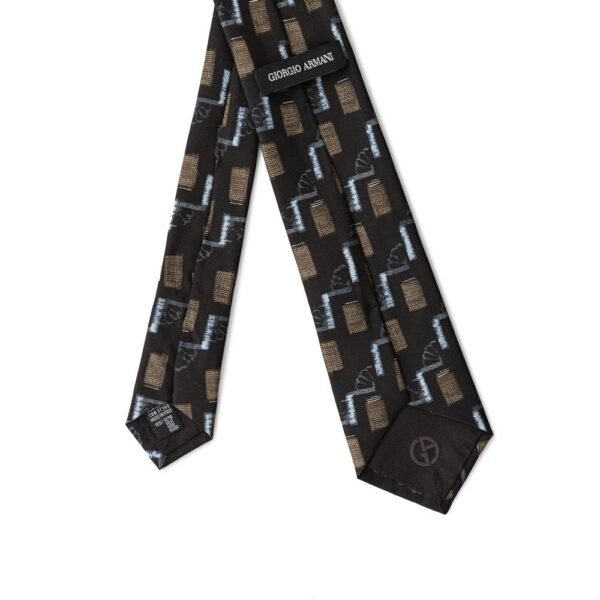 Giorgio Armani Black Silk Ties & Bowty - Image 2