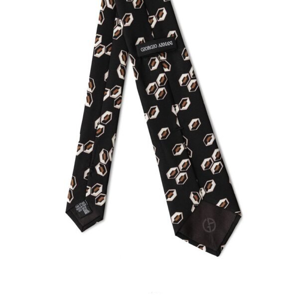 Giorgio Armani Black Silk Ties & Bowty - Image 2