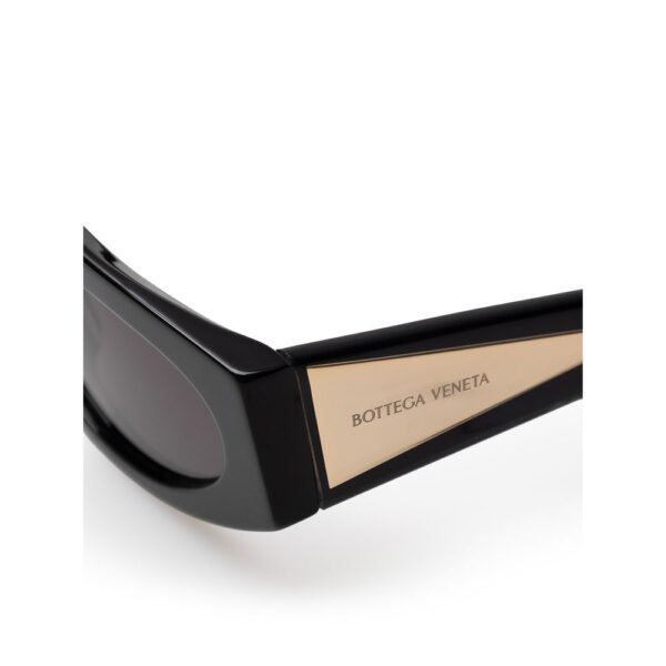 Bottega Veneta Black Acetate Sunglasses - Image 4
