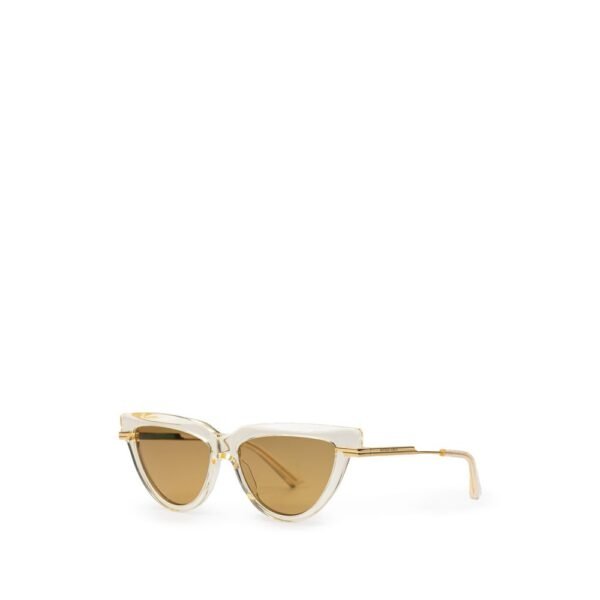 Bottega Veneta Beige Acetate Sunglasses - Image 2